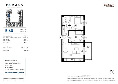 3-pokojowe mieszkanie 56m2 + balkon Bez Prowizji