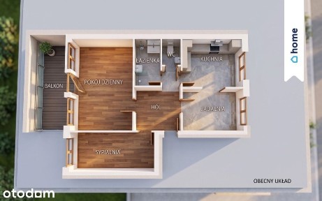 Dwustronne jasne 52 m² z potencjałem