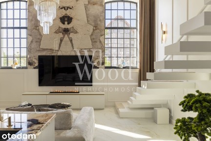 Loftowy apartament 4,7m wysoki! Widok na Motławę