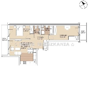 Dwustronne 2xŁazienka Wimda Dwustronne 2xBalkon