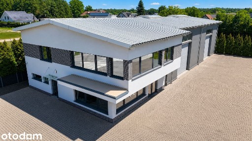 Obiekt magazynowo-biurowy 493,82 m² | Hala 296 m² | Plac 33 ary | DK8