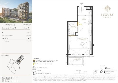 1-pokojowe mieszkanie 28m2 + balkon Bezpośrednio
