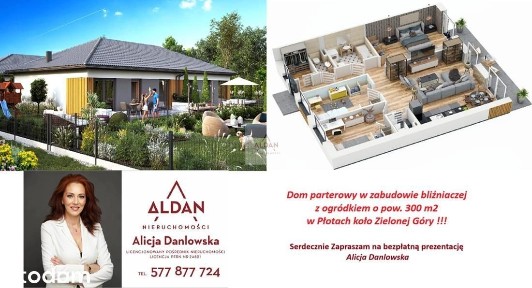 Dom w zab. bliźniaczej przy lesie Płoty k/Zg