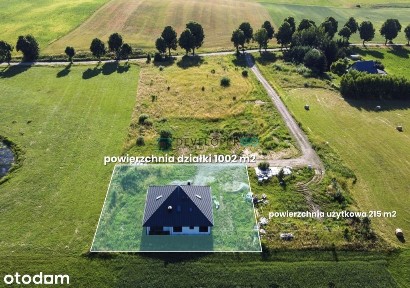 DOM 215 m² blisko jeziora, stan deweloperski