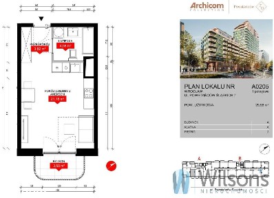 Mieszkanie 29,58 m² | Powstańców 7D | cesja 2027r.