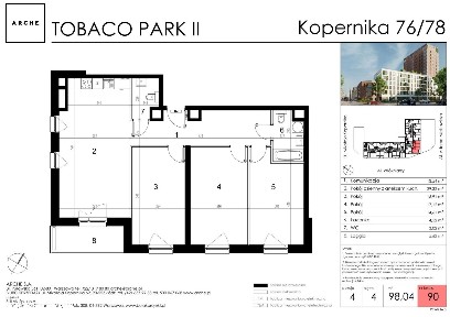 4-pokojowe mieszkanie 97m2 + loggia Bezpośrednio