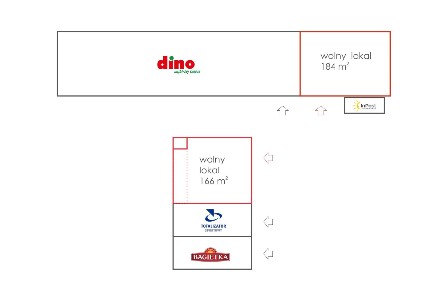 Lokal w Parku Handlowym obok Dino