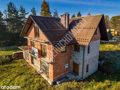 Białka - budynek do wykończenia, działka usługowa