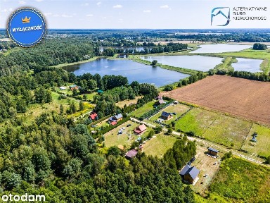 Domek letniskowy z działką blisko jezior