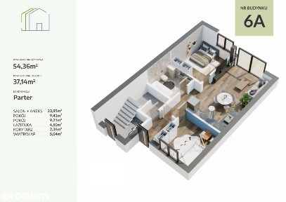 54m2 z panoramą Rzeszowa + ogród |st. deweloperski