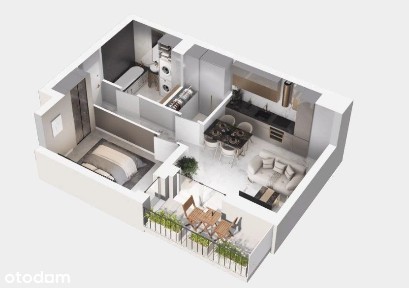 Sierpień'26! 2pok. 39,57m² 2p. Rabat -1000zł/m2