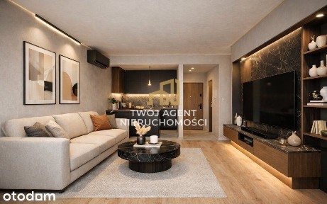 2 pokoje | 42,9 m² | Zalesie | Balkon + klima