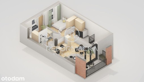 3 pokoje z balkonem/48m2/odbiór 2025