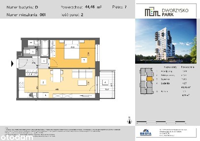 Dworzysko Park | nowe mieszkanie D061
