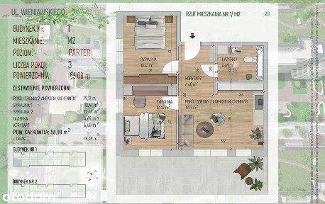 Nowa inwestycja| 56 m2 + duży taras |Wieniawskiego