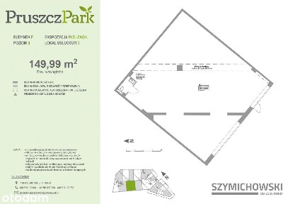 PRUSZCZ PARK F - lokal usługowy 0.A.3 - 149,99 m2