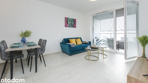 Apartament 46m2 - garaż, siłownia, centrum Riviera, SKM