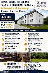 1 piętro | 4 pokoje | 92,51 m² | Ogród 179 m² | Garaż.