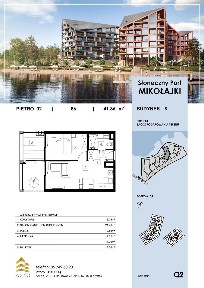 2-pokojowe mieszkanie 41m2 Bezpośrednio