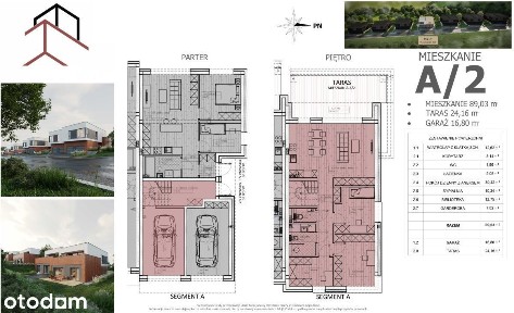 4 pokoje / 24 m2 tarasu/ Garaż / Salon o pow. 30m2