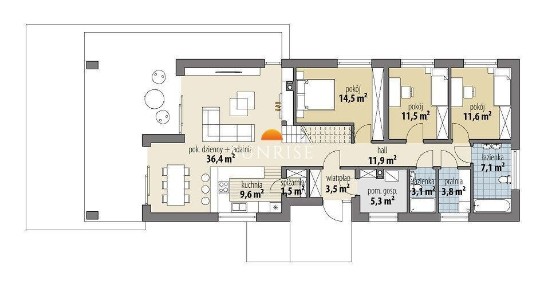 Blisko morza, przy ścianie lasu | Projekt ASTERIA | 156,5 m²