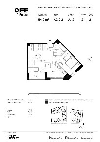 2-pokojowe mieszkanie 51m2 + loggia