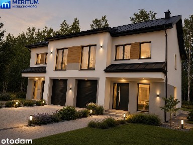 Nowoczesna bryła i komfortowe wnętrze bliźniak ok 115m2