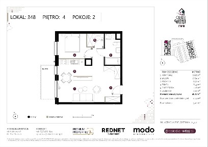 2-pokojowe mieszkanie 46m2 + balkon