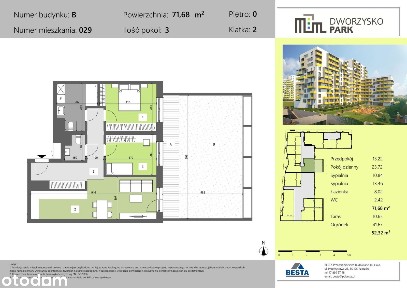 Dworzysko Park | nowe mieszkanie B029