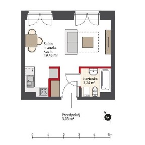 Loft 25,72 m2 w zabytkowej zrewitalizowanej fabryce