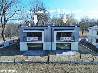 Nowy dom w zabudowie bliźniaczej, 5 pokoi + garaż, stan deweloperski