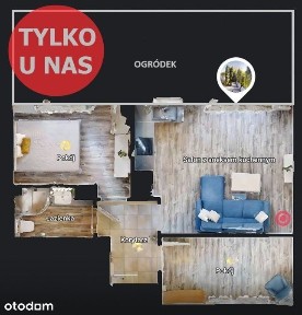 3 pok. z ogrodem wynajem - Nowa Cukrownia