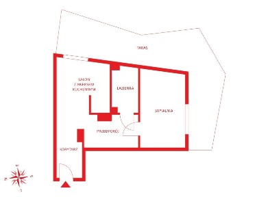 43,35 m² - zaledwie 400 m od Uczelni Łazarskiego