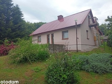 Siedlisko z domem,bud. gosp. i 3,6068 ha gruntu|Krynice|widok na zalew