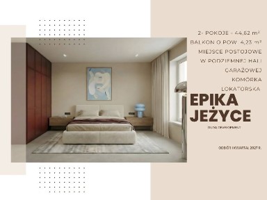Nowe 2 pokoje na Jeżycach | Epika Jeżyce | 4. piętro | taras na dachu