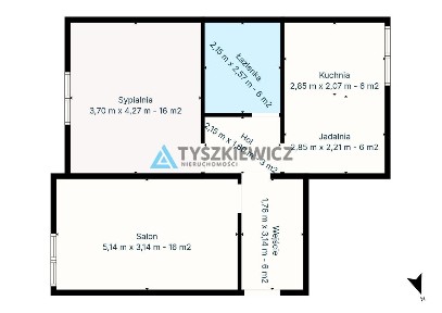 2-pokojowe mieszkanie z ogrodem i garażem