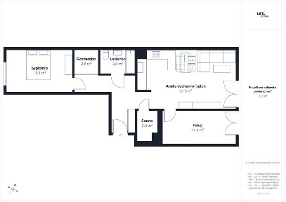 Mieszkanie premium 3 pokoje, duży balkon, sauna