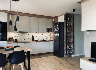 Mieszkanie 53 m2 Bialystok Plażowa Skorupy styl loftowy