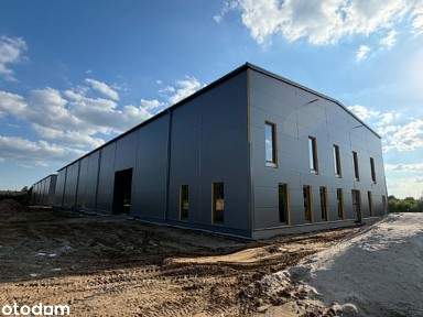 Hala magazynowa z biurem - 1450m2 przy autostradzie A2, Olesin