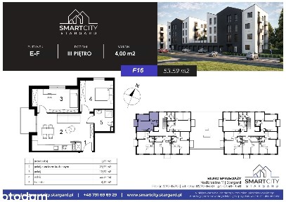 3-pokojowe mieszkanie 53m2 + balkon Bez Prowizji