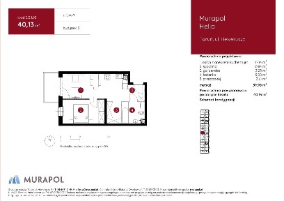 2-pokojowe mieszkanie 40m2 + balkon Bezpośrednio