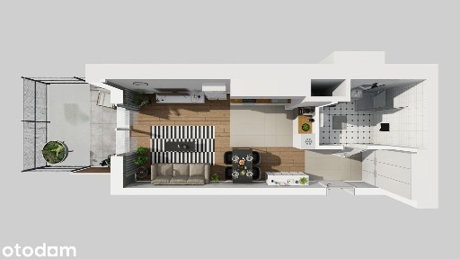 Kawalerka 26,5 m² z ogródkiem | Blisko centrum biznesowego Służewiec