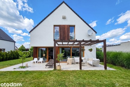 Nowoczesny Dom wolnostojący 162m2, 5 pokoi, 6 arów, Zielona okolica