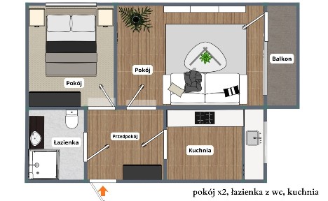 DO REMONTU | 43 m2 - 2 pokoje | ul. Mikołowska, Mysłowice