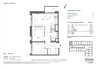 3-pokojowy apartament inwestycyjny 47m2 + balkon