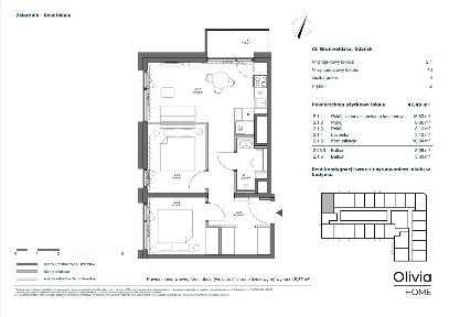 3-pokojowy apartament inwestycyjny 47m2
