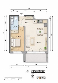 2 pok. Modern Mokotów, róg Domaniewskiej i Postępu, balkon, 43m²