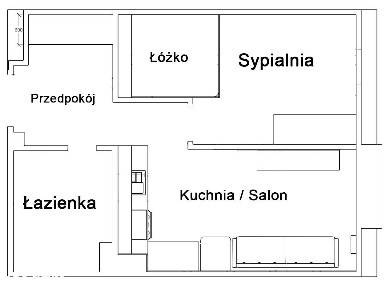 Dwu pokojowe mieszkanie w pełni umeblowane (od właściciela)