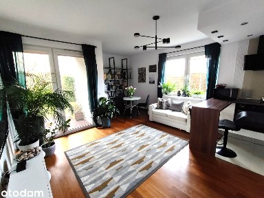 2pok, 47m2 z ogródkiem 80m2 + m. postoj. z komórką 34m2 + wózkownia