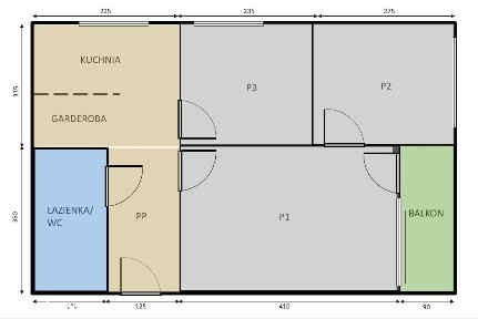 [Rezerwacja] 3-pokoje 47,42 m² z pięknym widokiem na Park Ocalałych